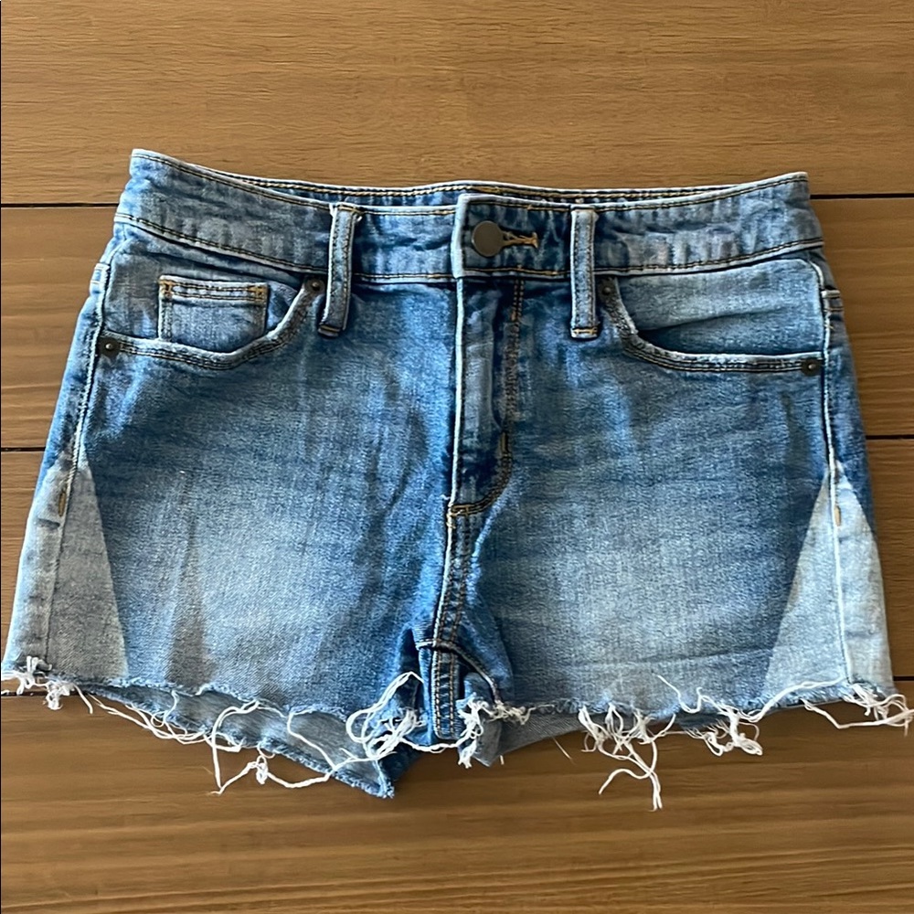 Universal Thread Blue Jean Shorts Distressed High-Waisted